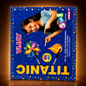 Titanic Matches(5box each10sticks)5 பெட்டி (50 குச்சி பெரியது)(5Pcs)